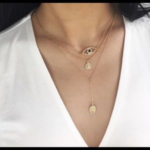 Gold Filled Evil Eye Choker 🧿